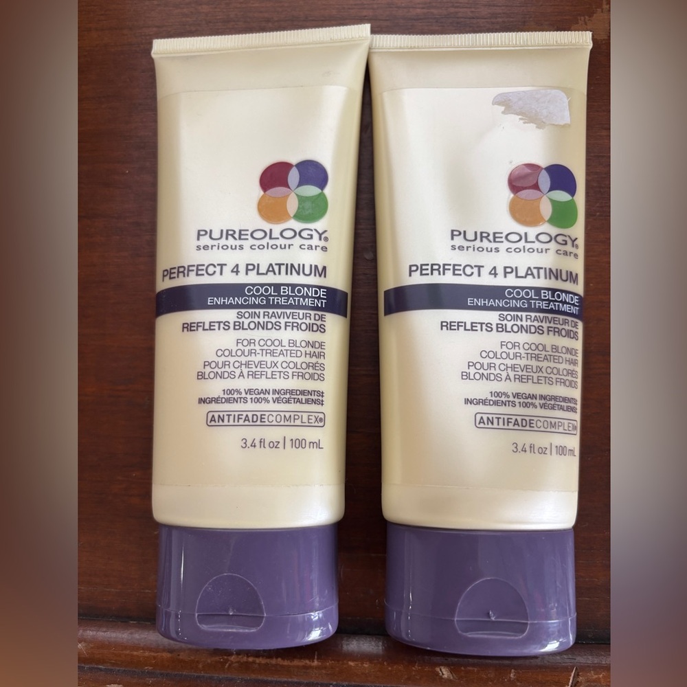 Pureology Perfect 4 Platinum Cool Blonde Treatment - Cream and Purple